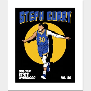 Steph Curry Comic Style Art Posters and Art